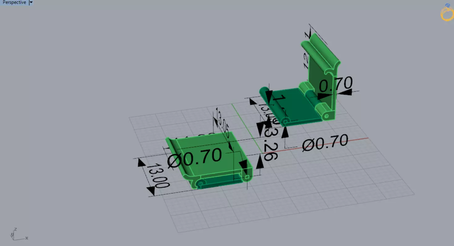 Classic STL 3DM gold two-tone box lock model gl0028 3D print model_11