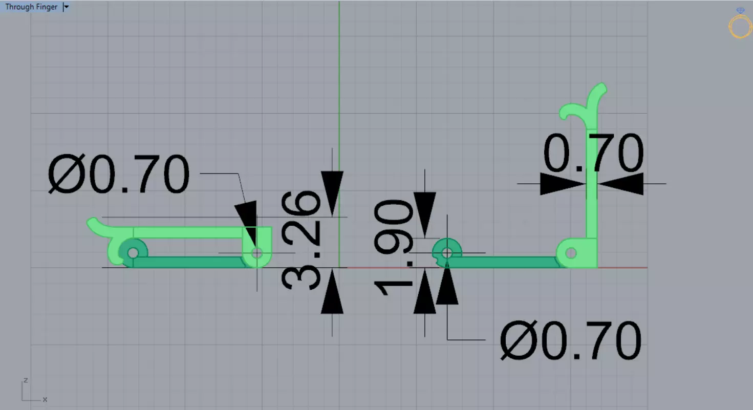 Classic STL 3DM gold two-tone box lock model gl0028 3D print model_13