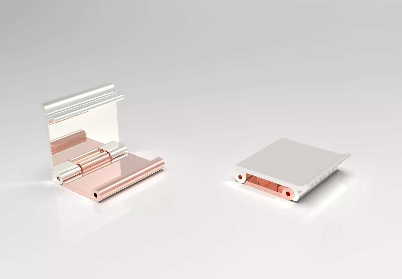 Classic STL 3DM gold two-tone box lock model gl0028 3D print model_15