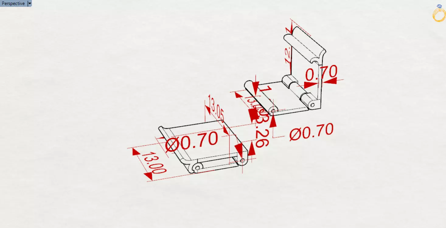 Classic STL 3DM gold two-tone box lock model gl0028 3D print model_23