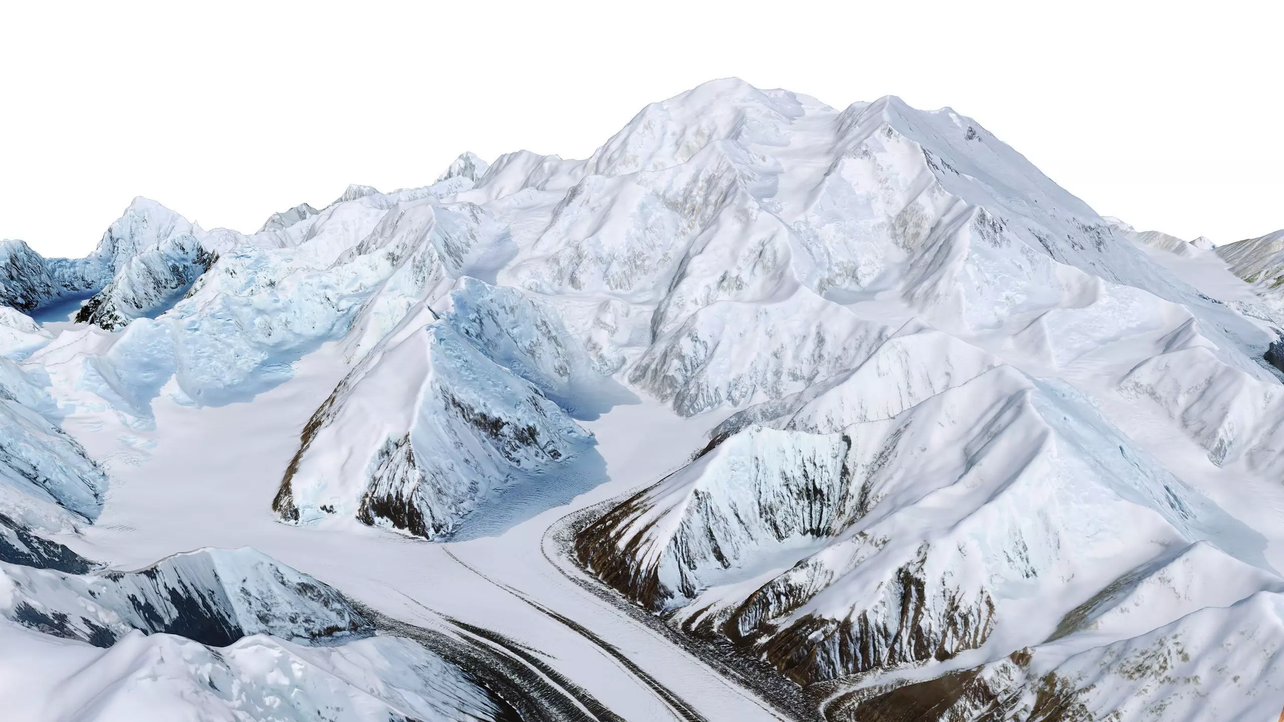 Denali Mountain Alaska USA 3D model_6