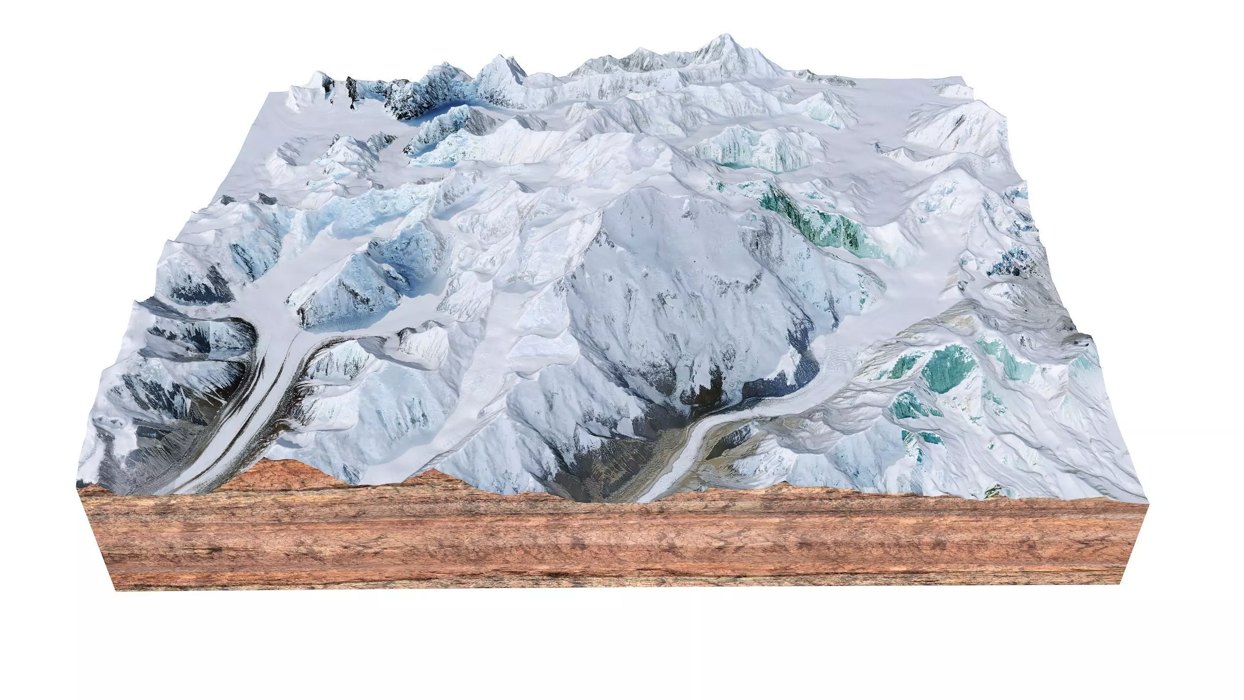 Denali Mountain Alaska USA 3D model_3