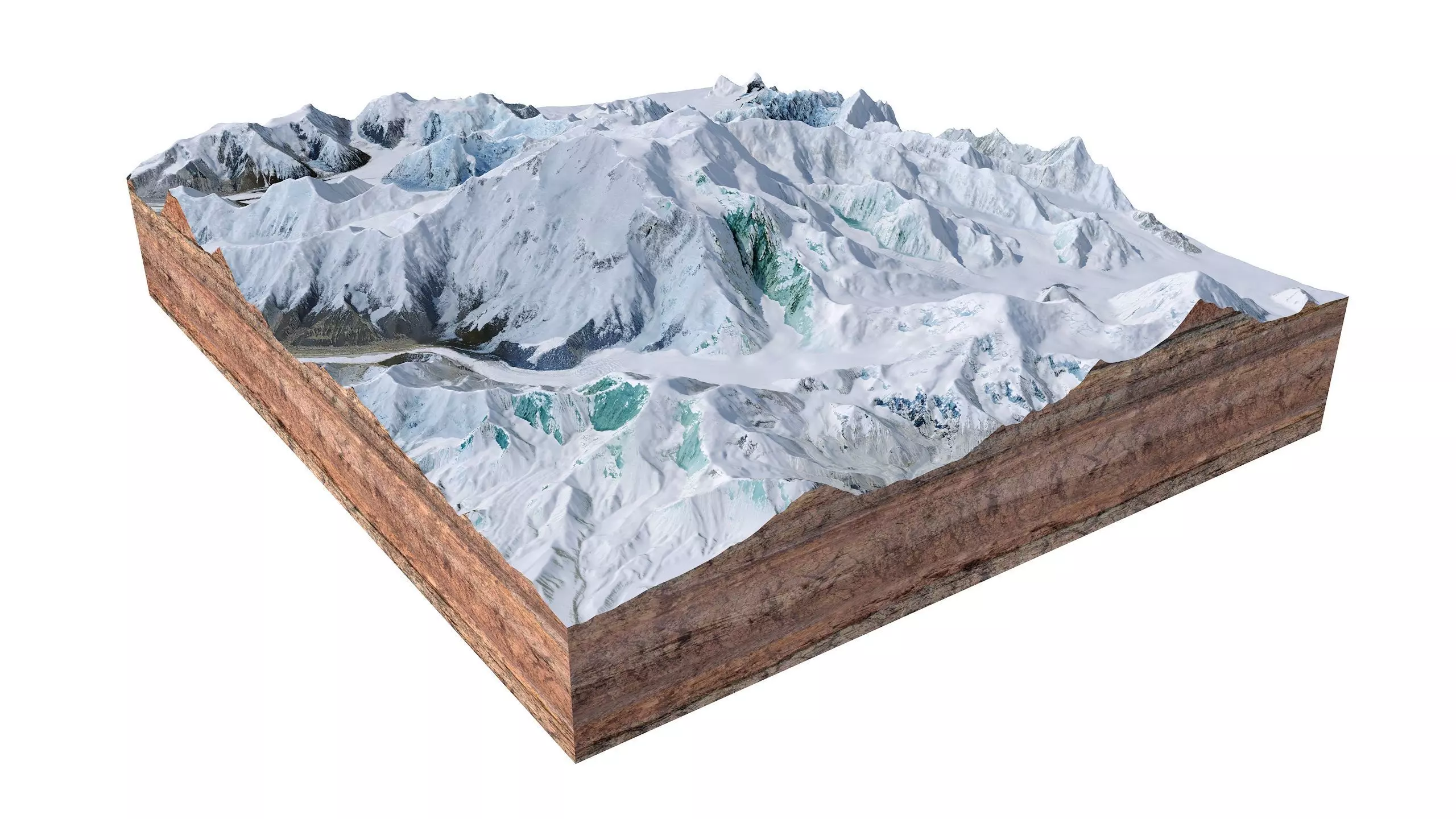 Denali Mountain Alaska USA 3D model_4