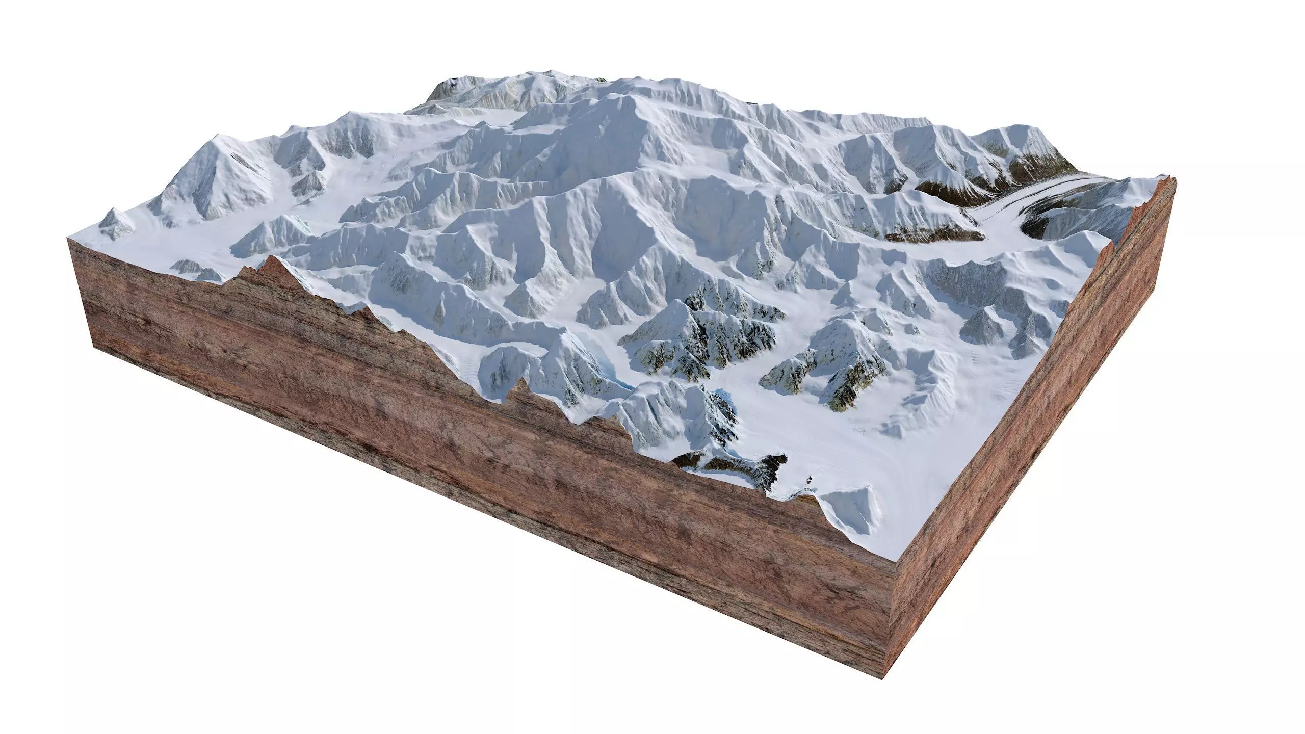 Denali Mountain Alaska USA 3D model_5