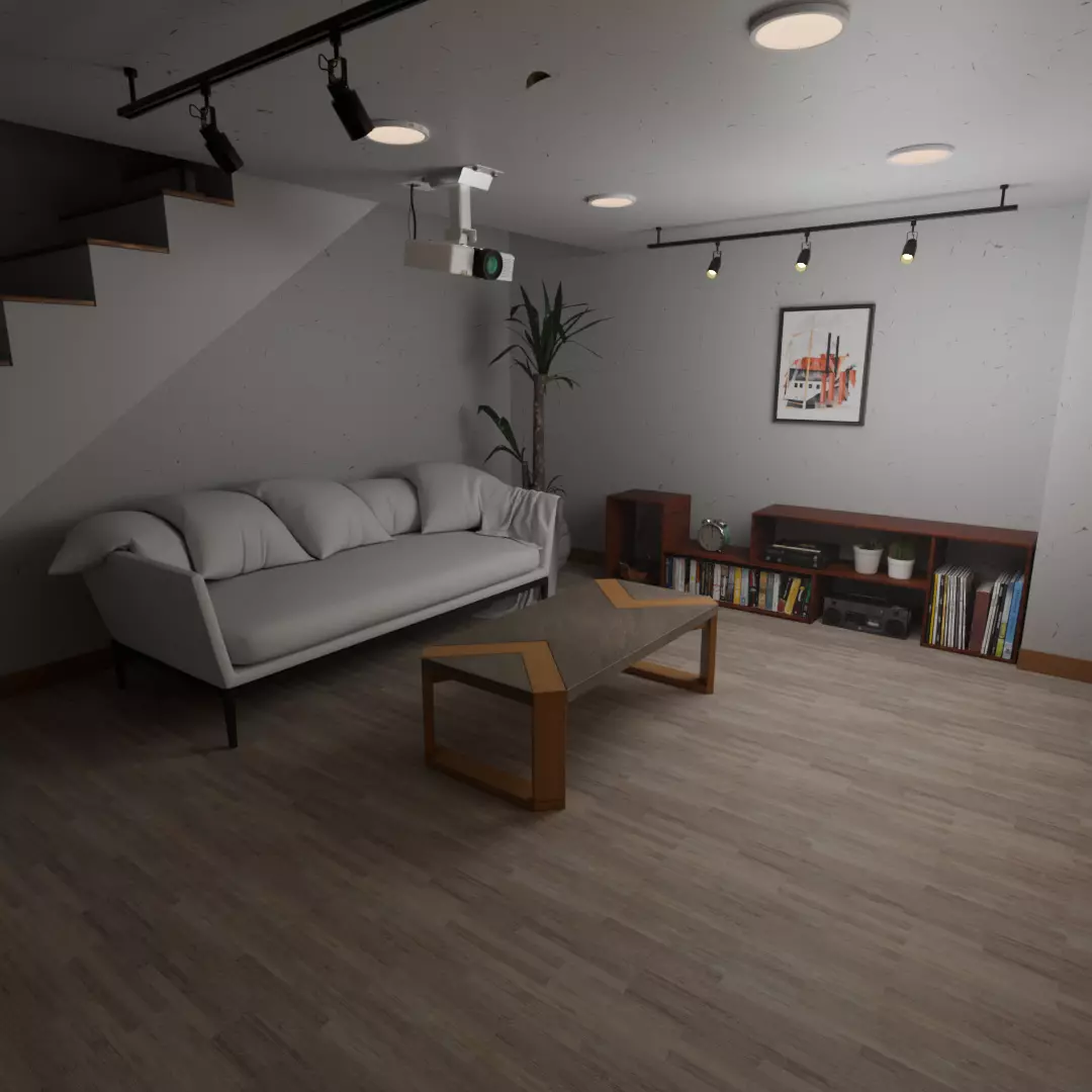 The underground theater room 3D model_2