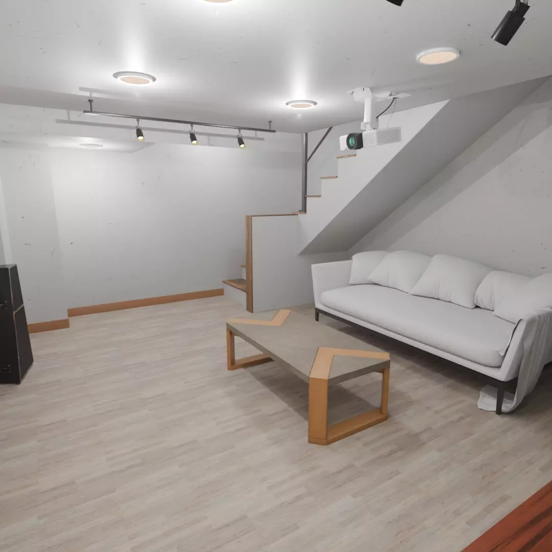 The underground theater room 3D model_7