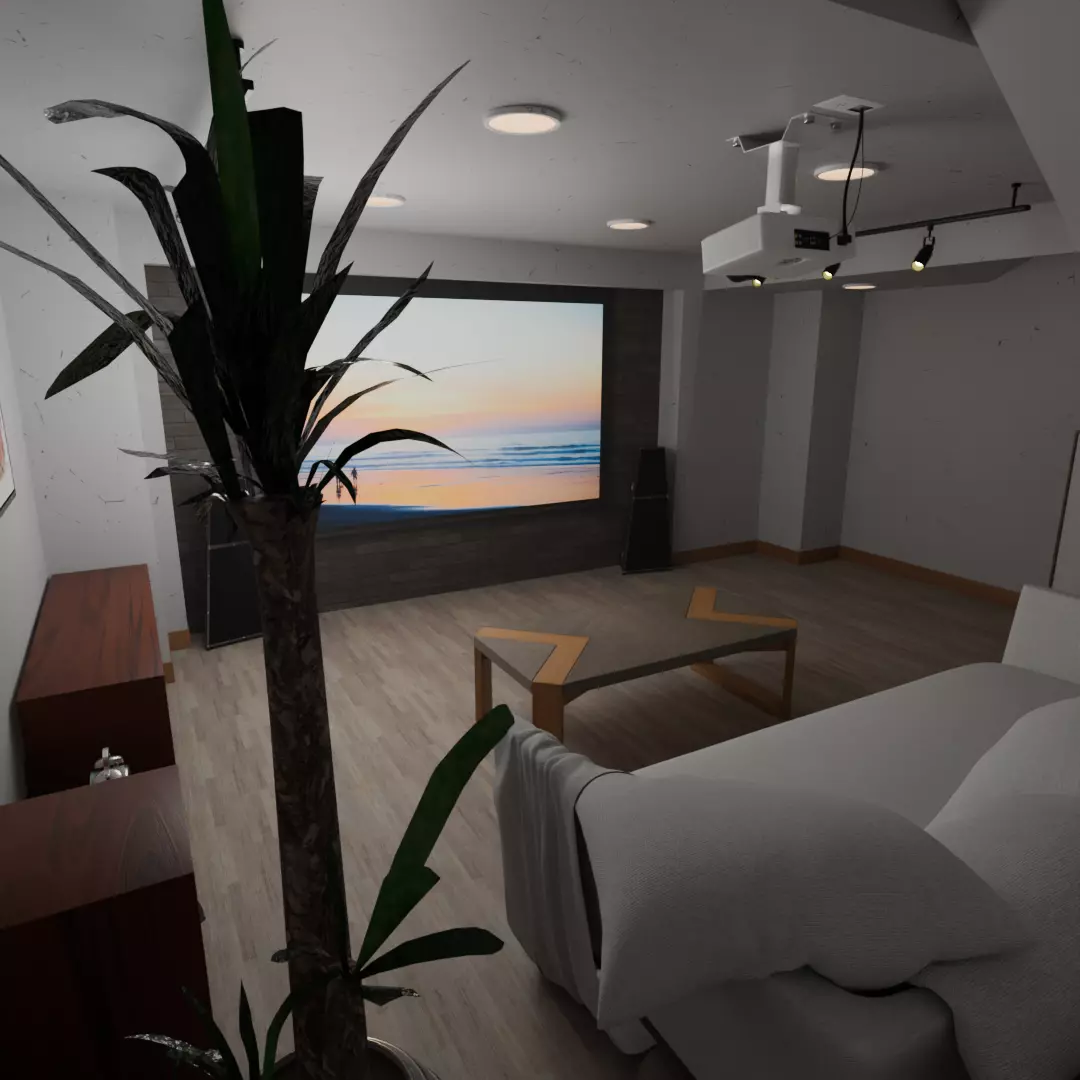 The underground theater room 3D model_3