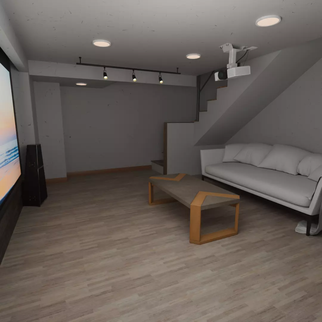 The underground theater room 3D model_1