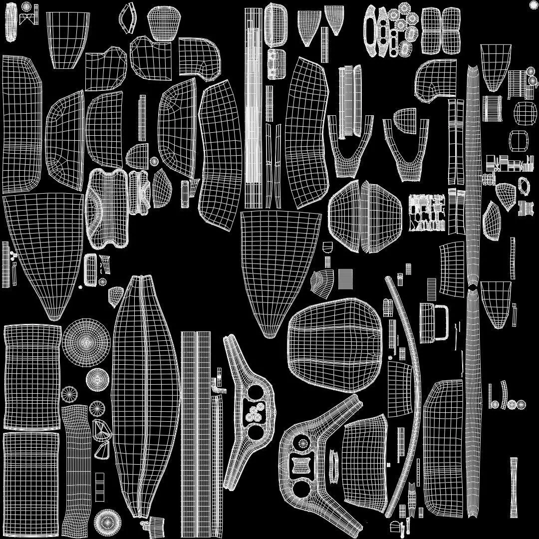 Baby stroller 3D model 3D model_5