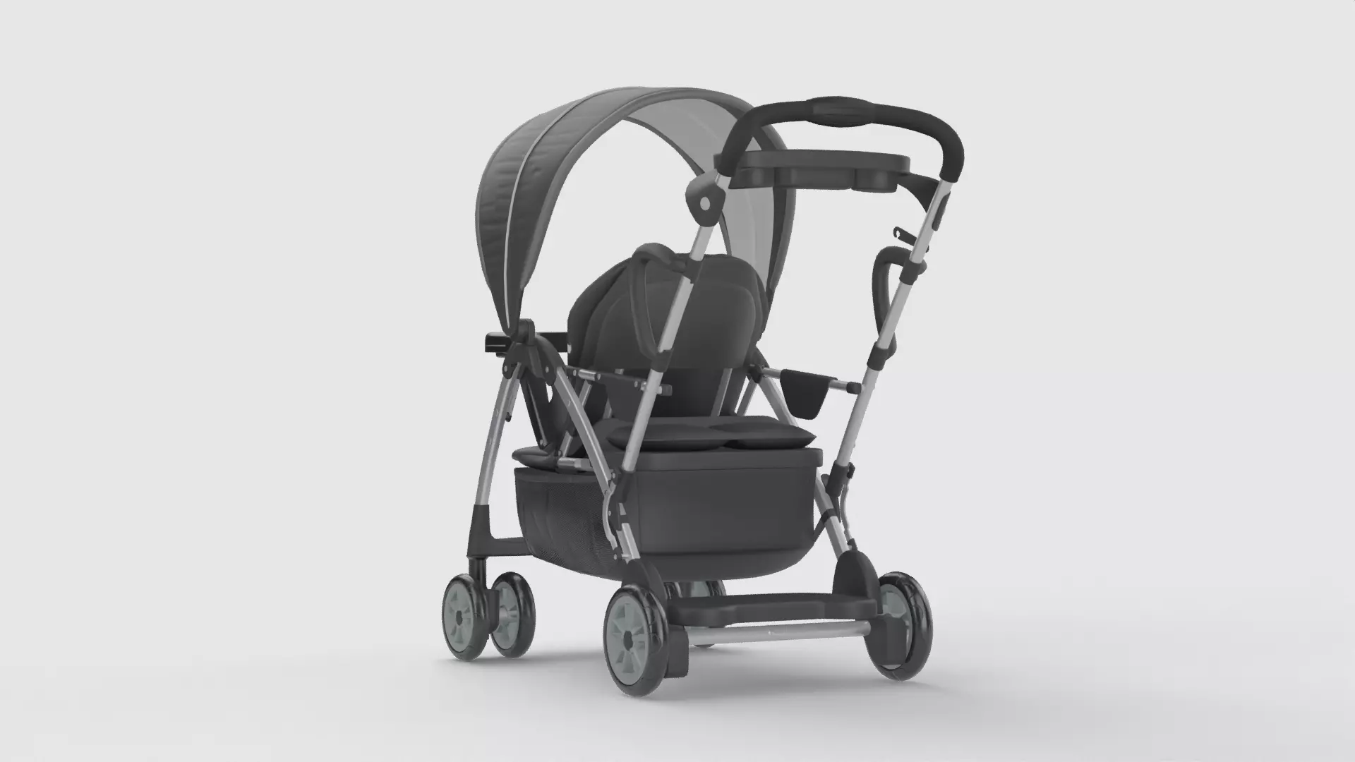 Baby stroller 3D model 3D model_3