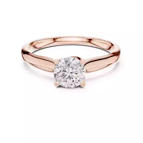 Solitaire Round Cut Trellis Set Engagement Ring 3DM STL Video
