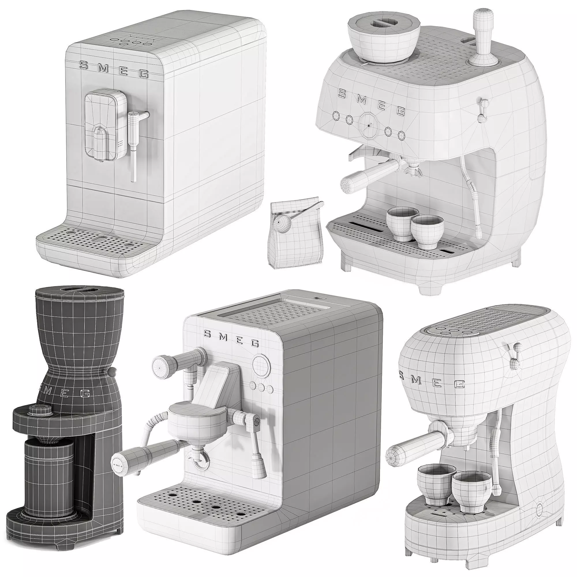 kitchen appliance17 SMEG collections 3D model_6