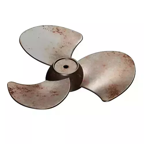 Rusty Metal Fan Blade