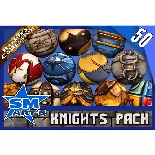 Knights Texture Pack - Stylized 50 Materials