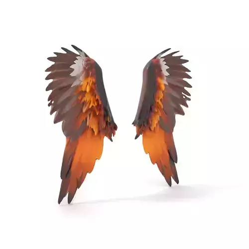 Majestic Orange Wings model pack