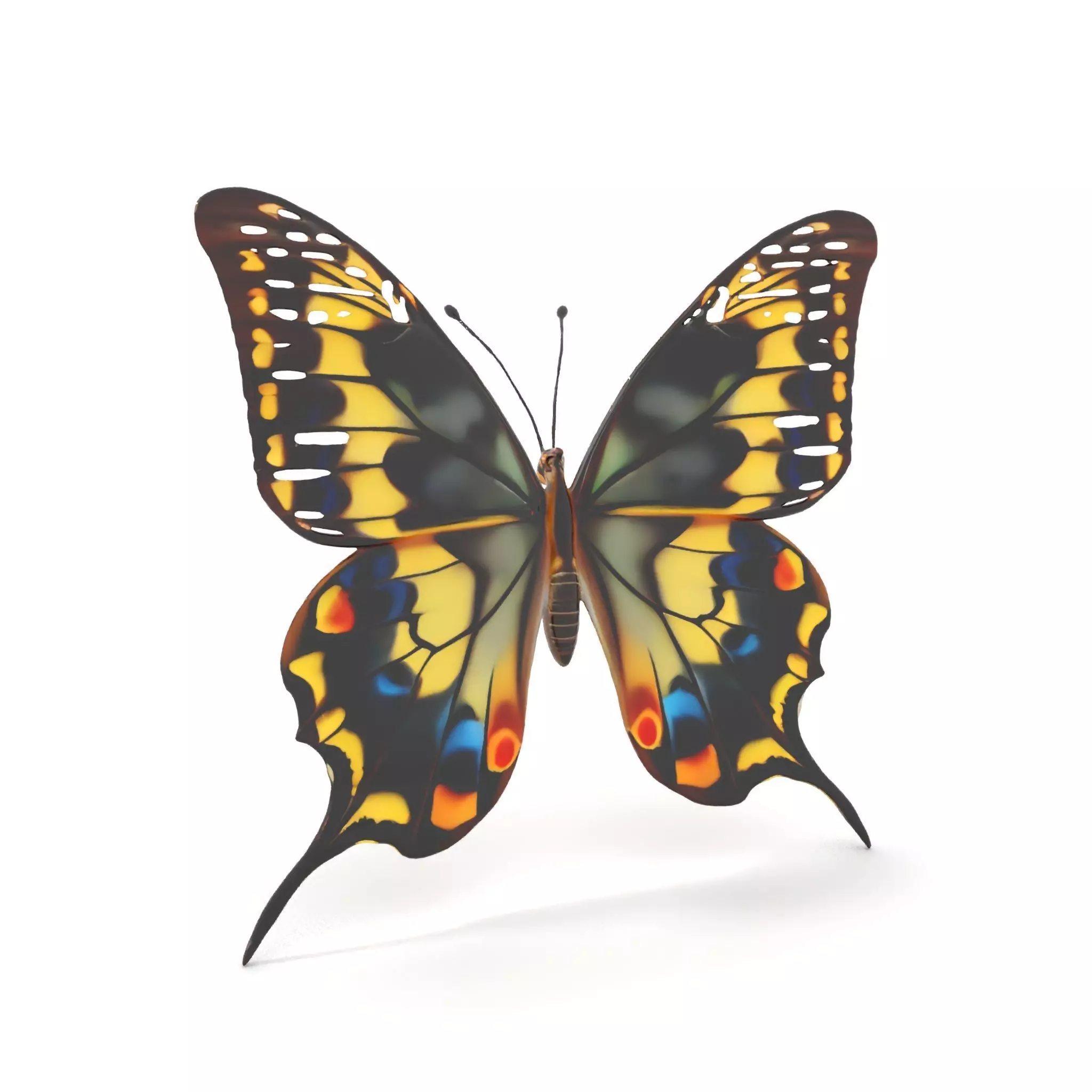 Vibrant Butterfly Wings model pack Low-poly 3D model_0
