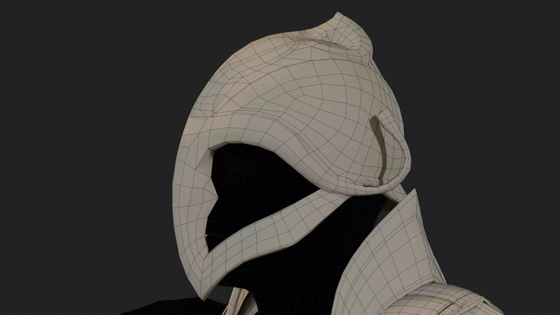 Metal Armor Set Low-poly 3D model_2