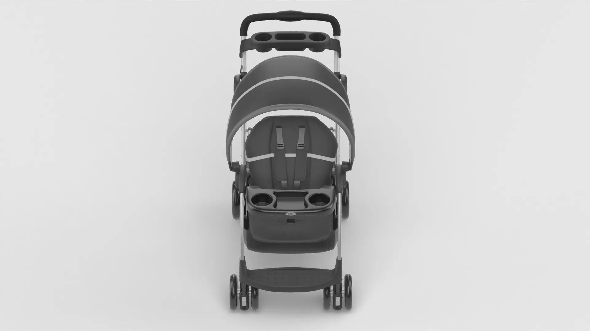 Baby stroller 3D model 3D model_2