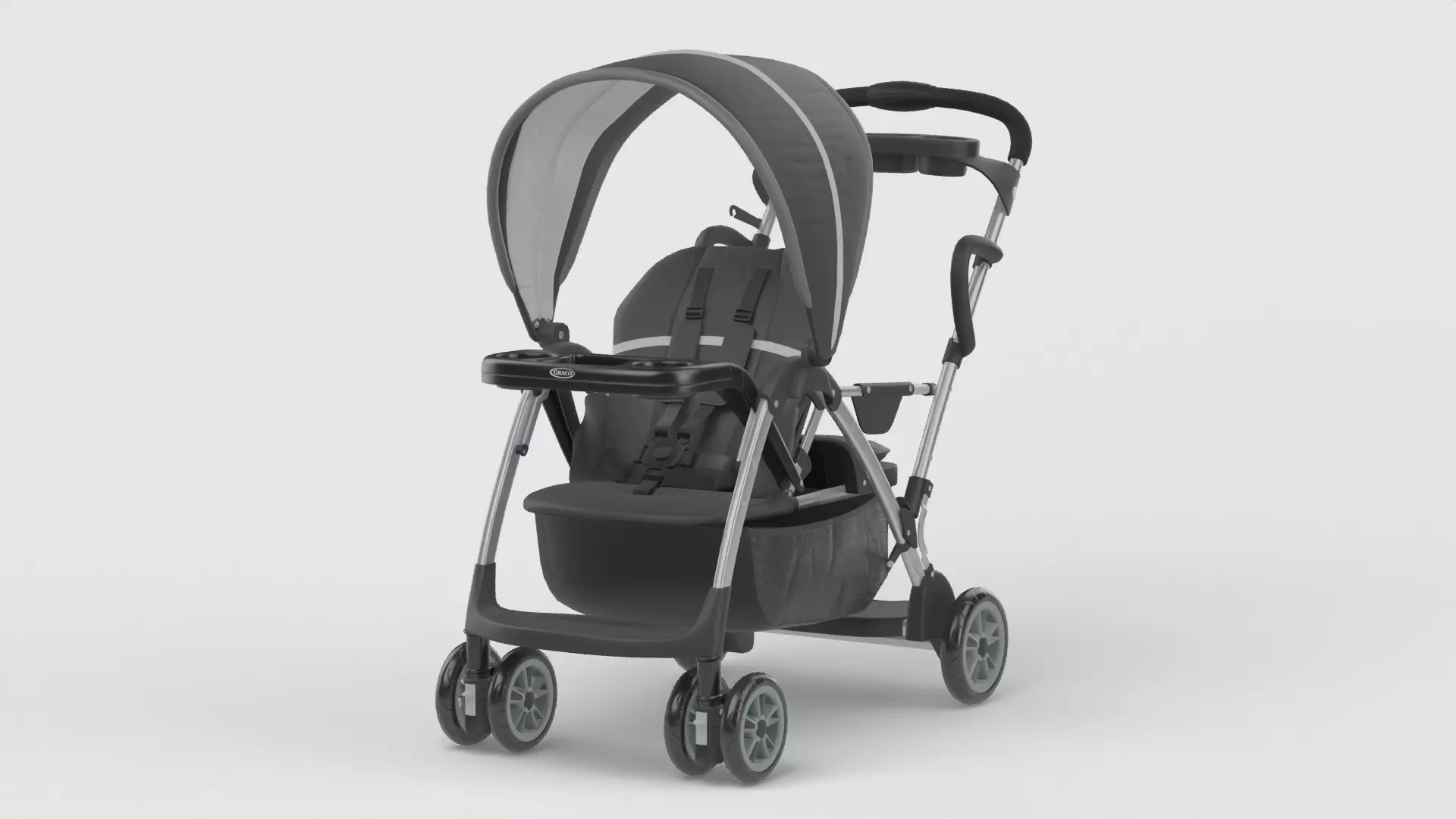 Baby stroller 3D model 3D model_0