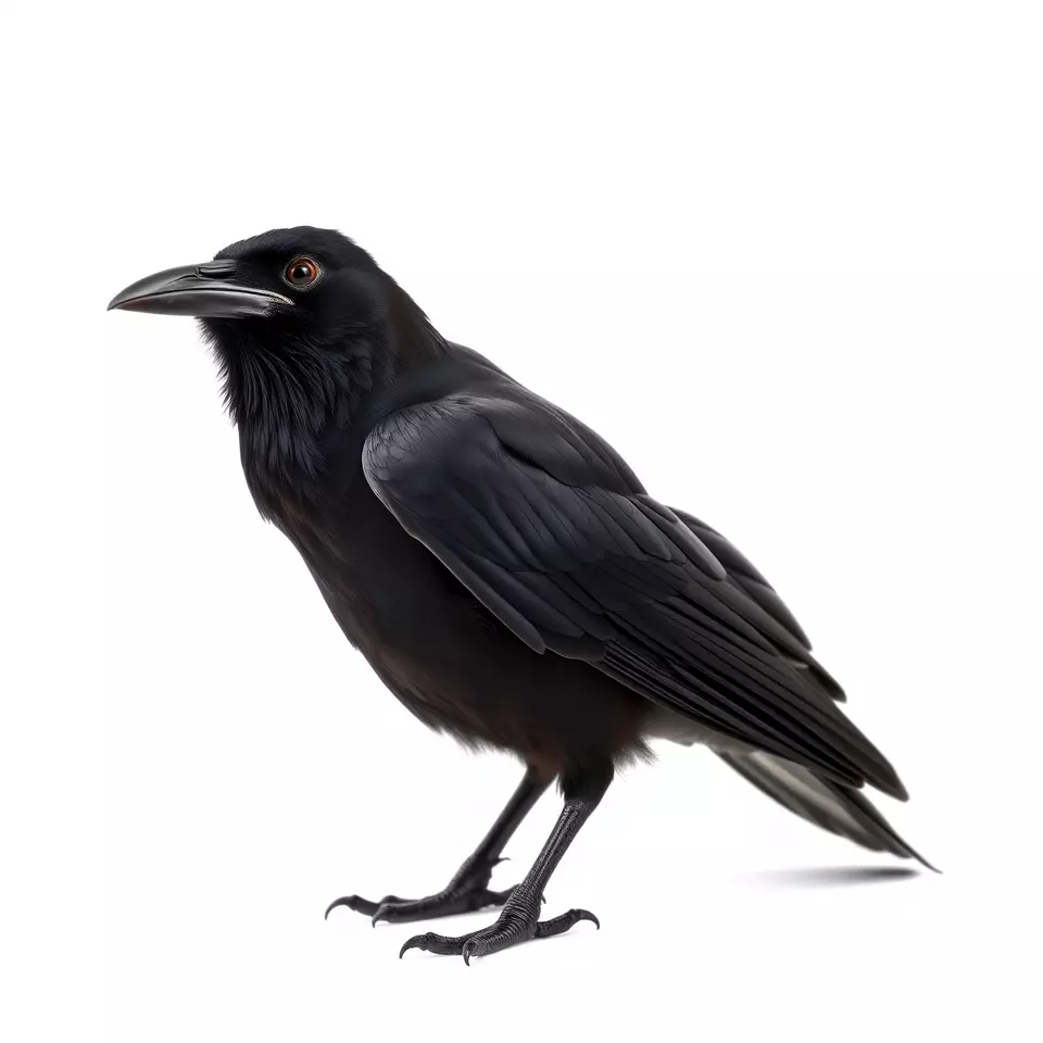 Sleek Raven Bird model pack Low-poly 3D model_2