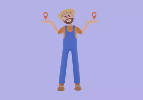 Stylized 3D Farmer Man Character-Cartoon Male Holding Map Pins  3D model_2