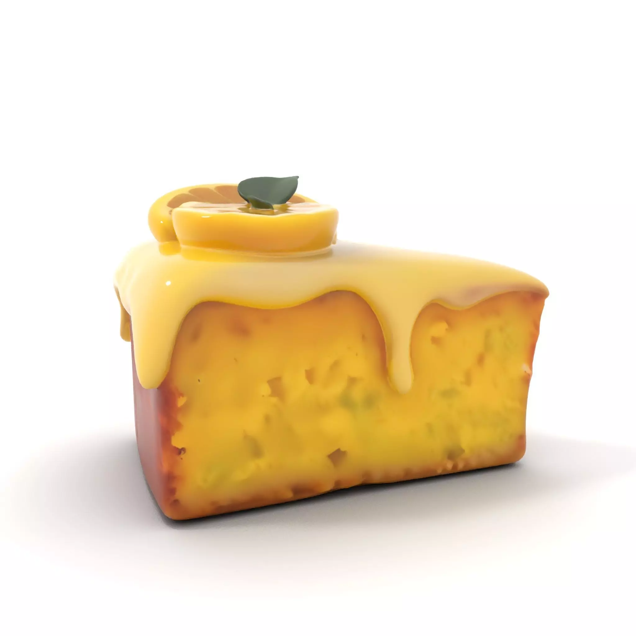 Lemon Slice Cake model pack Low-poly 3D model_11