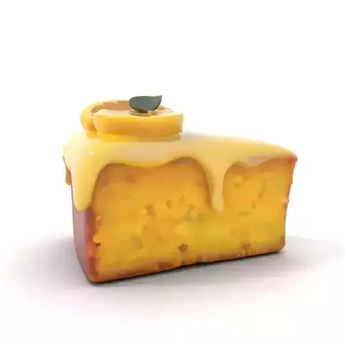 Lemon Slice Cake model pack Low-poly 3D model