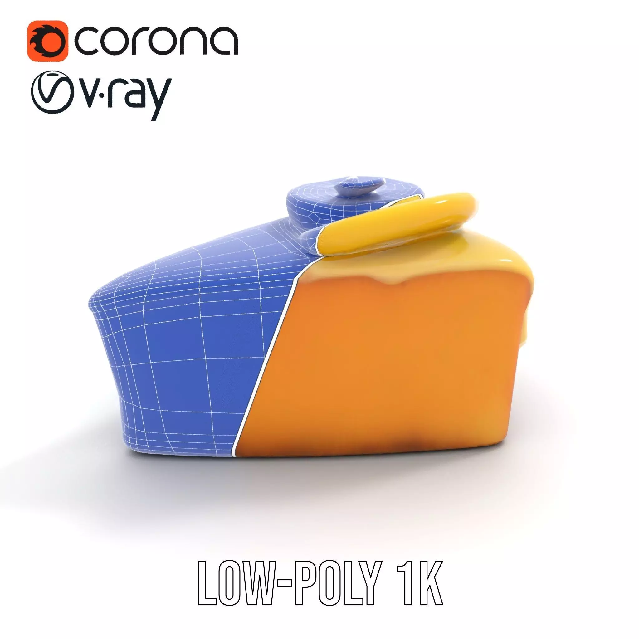 Lemon Slice Cake model pack Low-poly 3D model_28