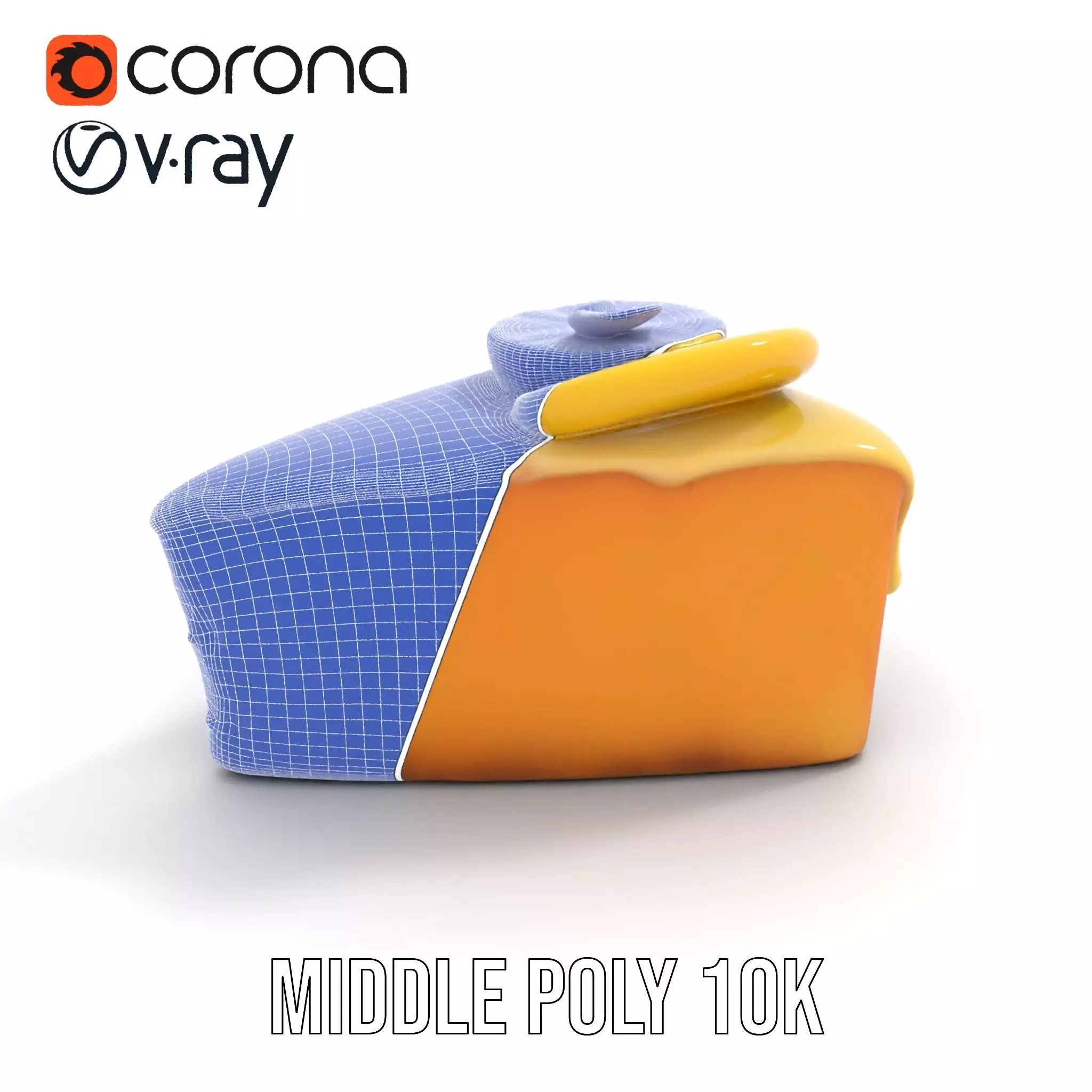 Lemon Slice Cake model pack Low-poly 3D model_24