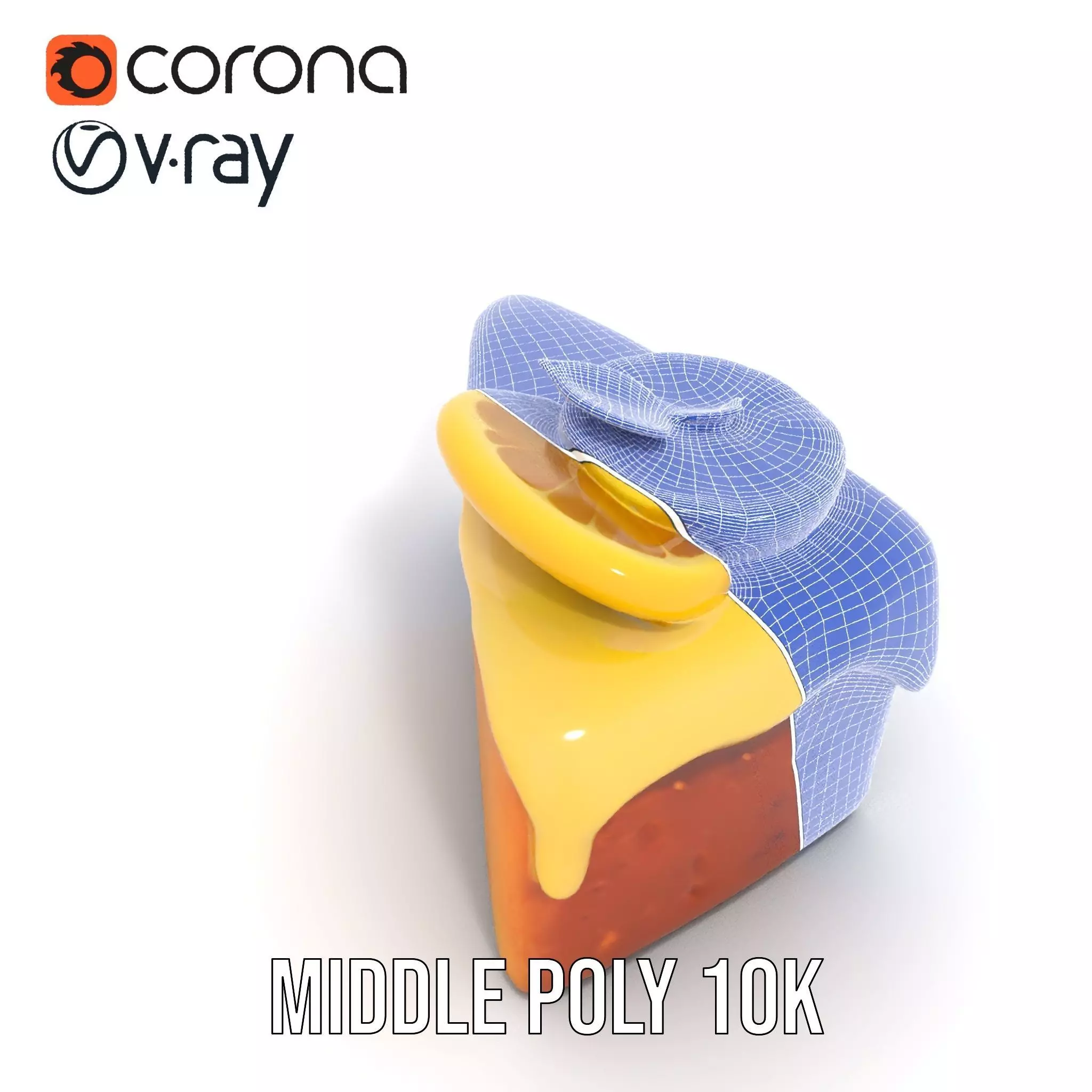 Lemon Slice Cake model pack Low-poly 3D model_21