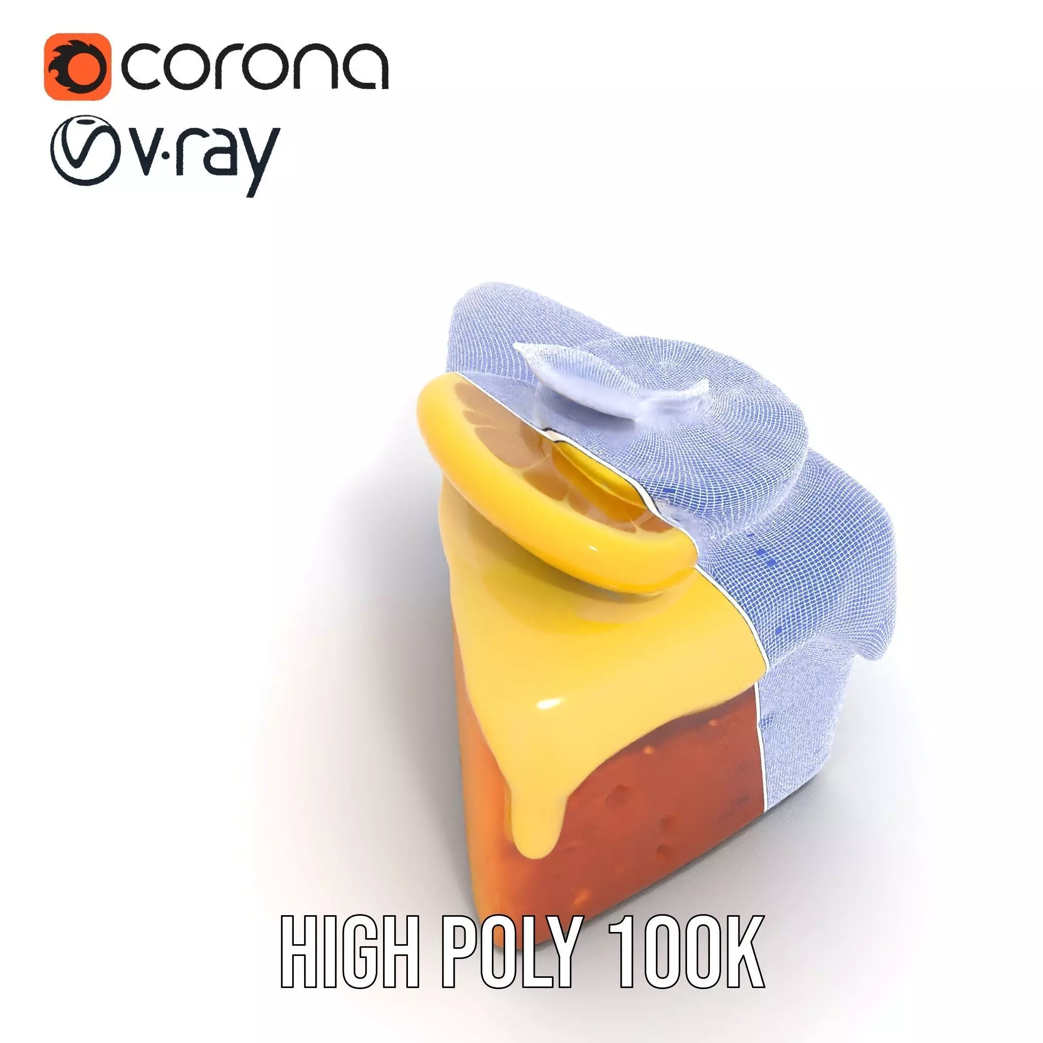 Lemon Slice Cake model pack Low-poly 3D model_33