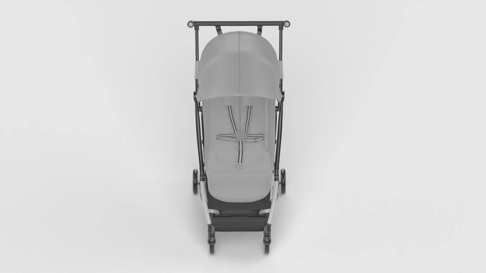 Baby stroller 3D model 3D model_2