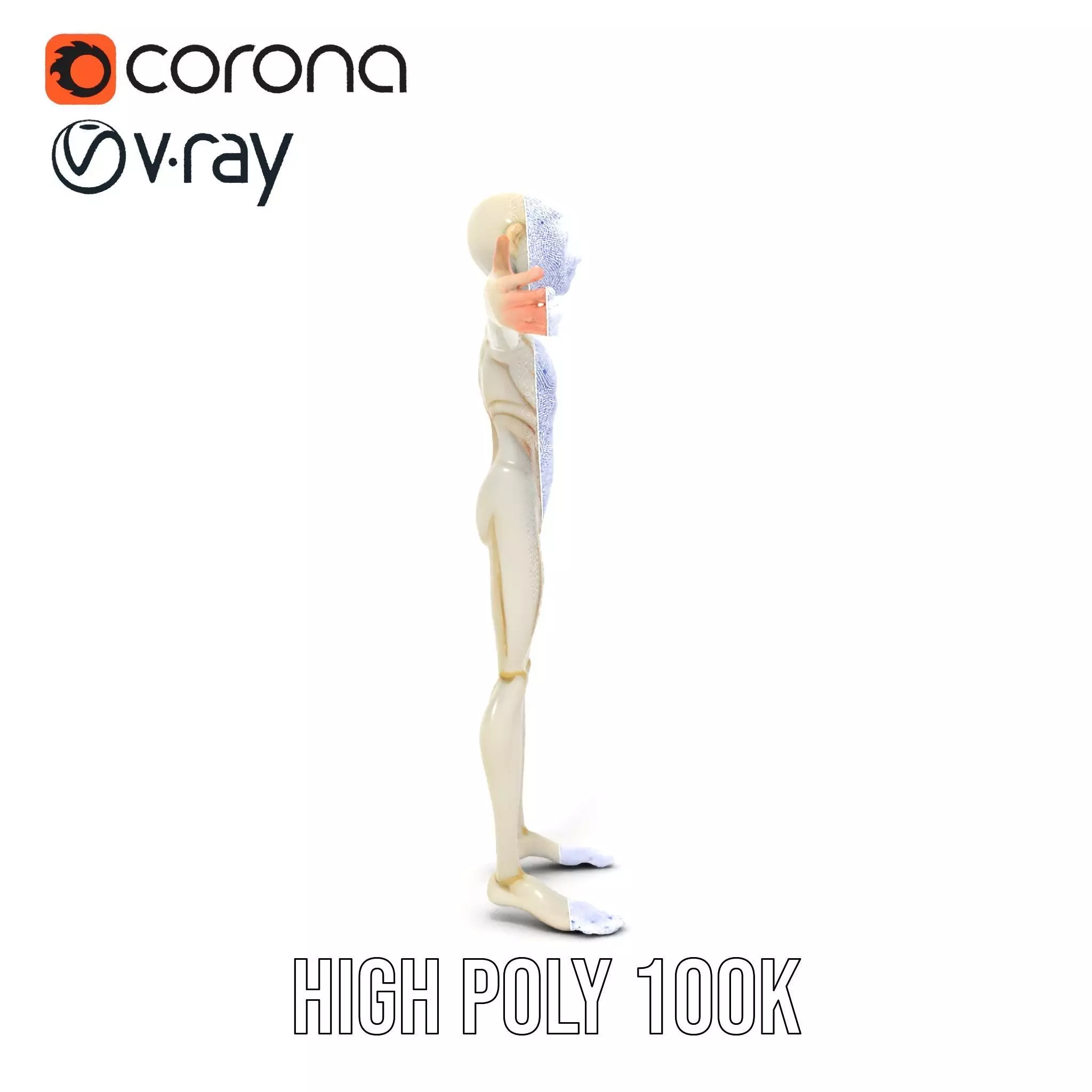 Alien Character model pack Low-poly 3D model_24