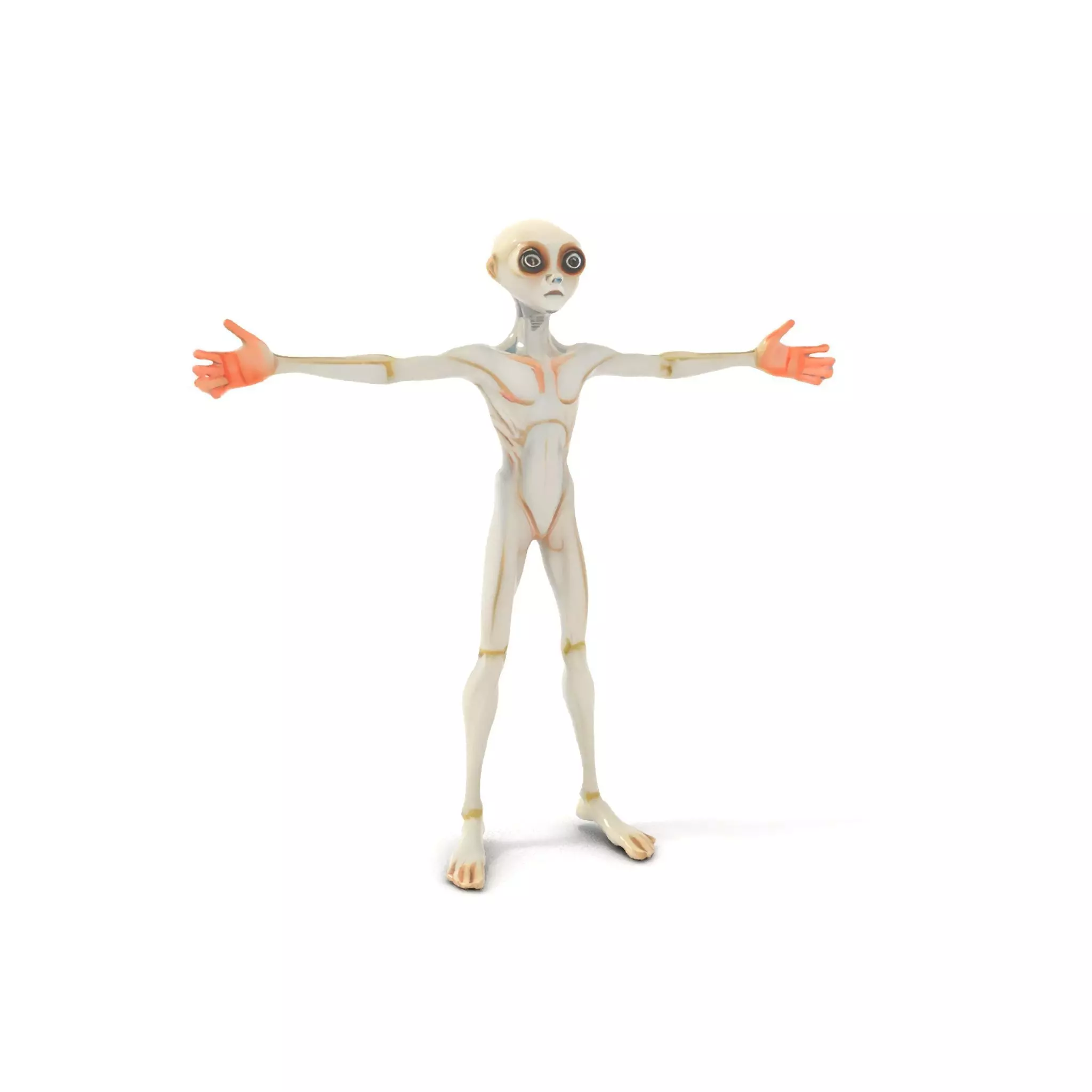 Alien Character model pack Low-poly 3D model_6