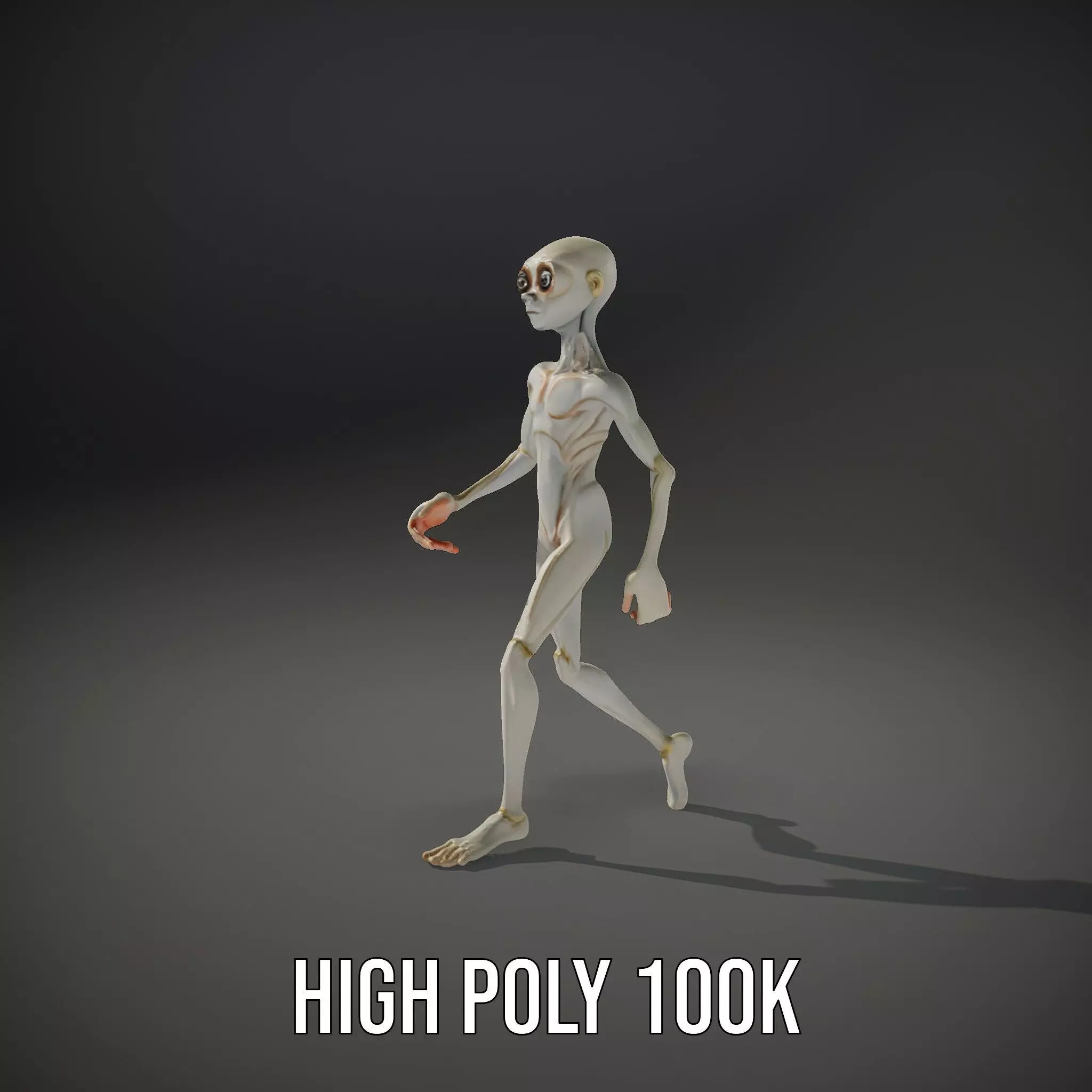 Alien Character model pack Low-poly 3D model_15