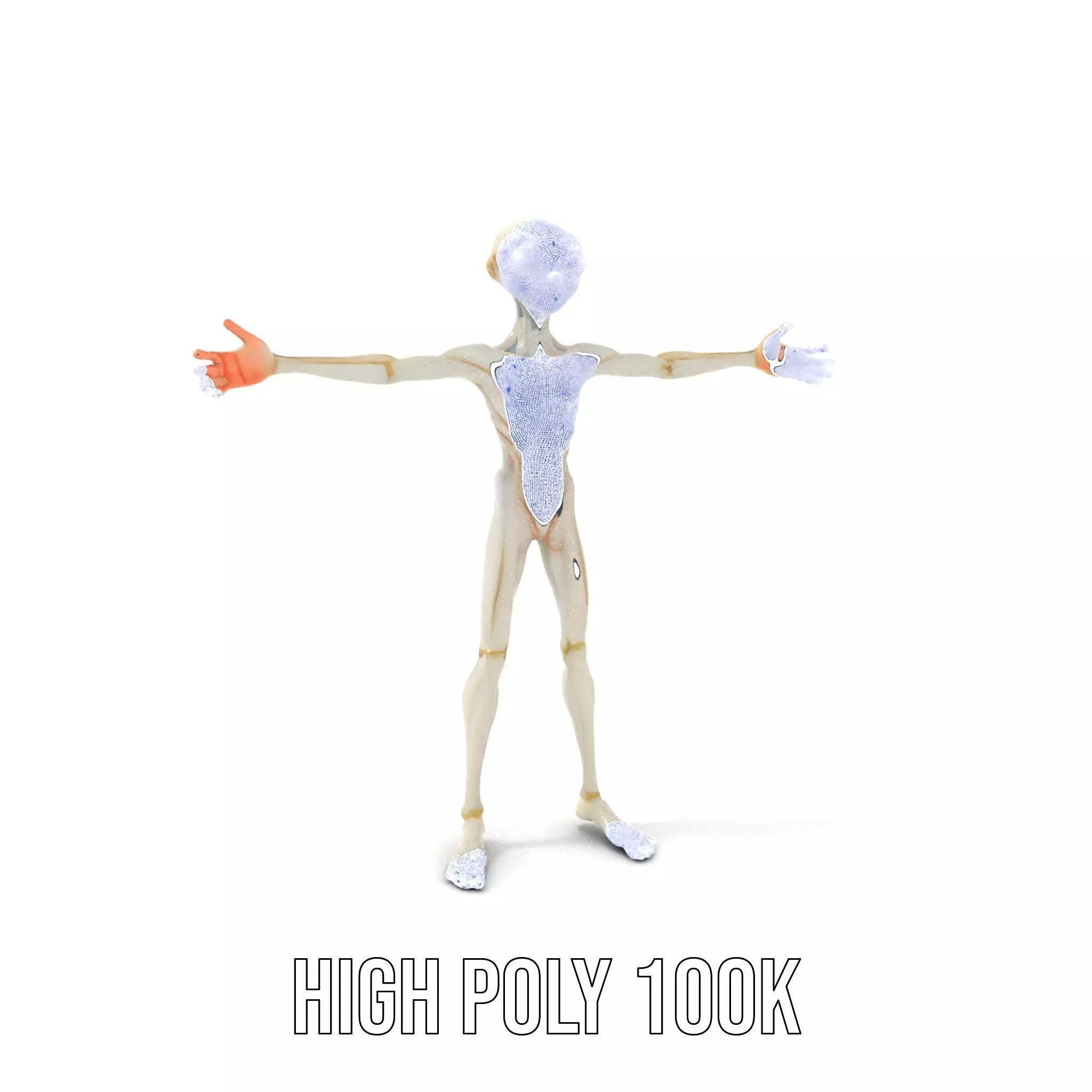 Alien Character model pack Low-poly 3D model_5