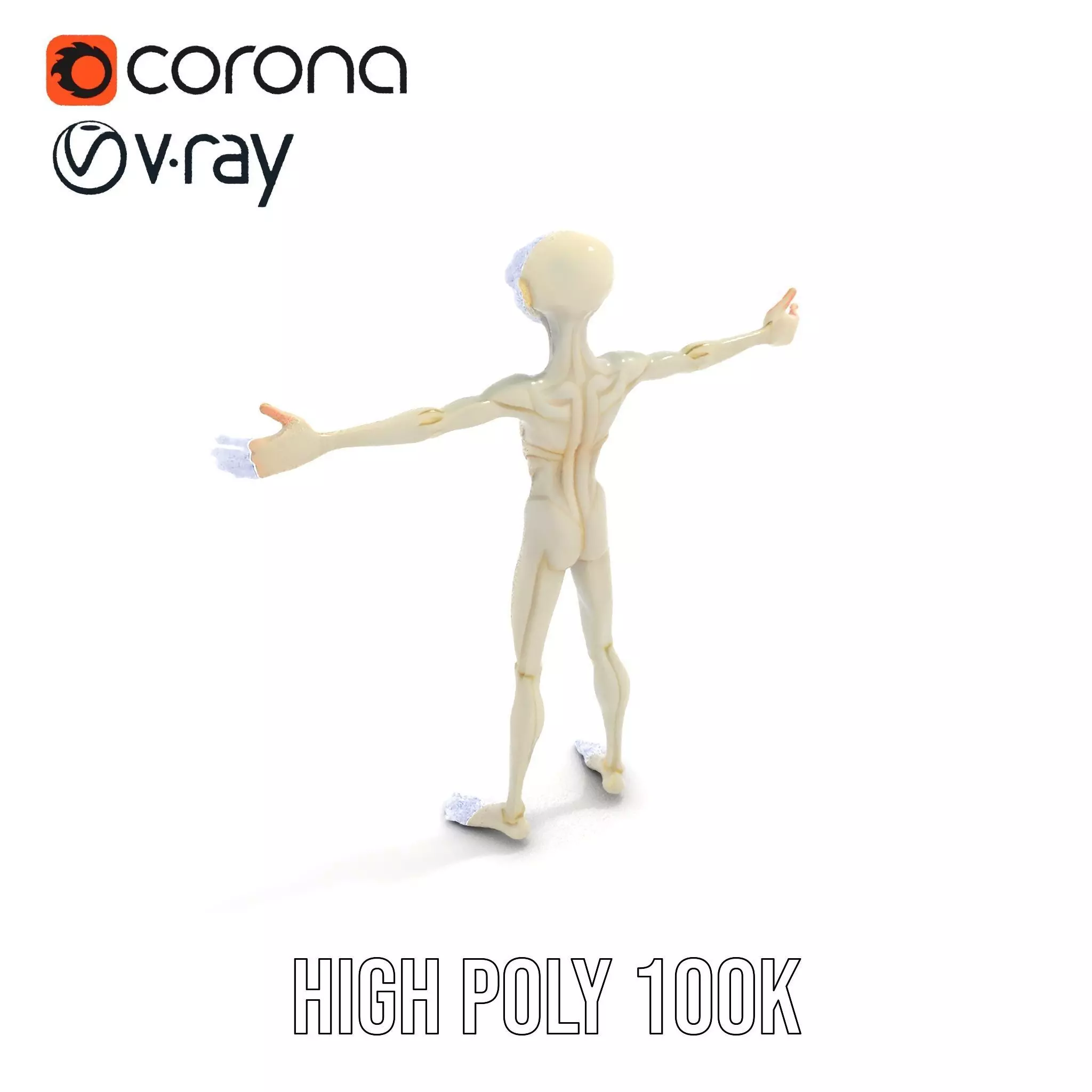 Alien Character model pack Low-poly 3D model_21