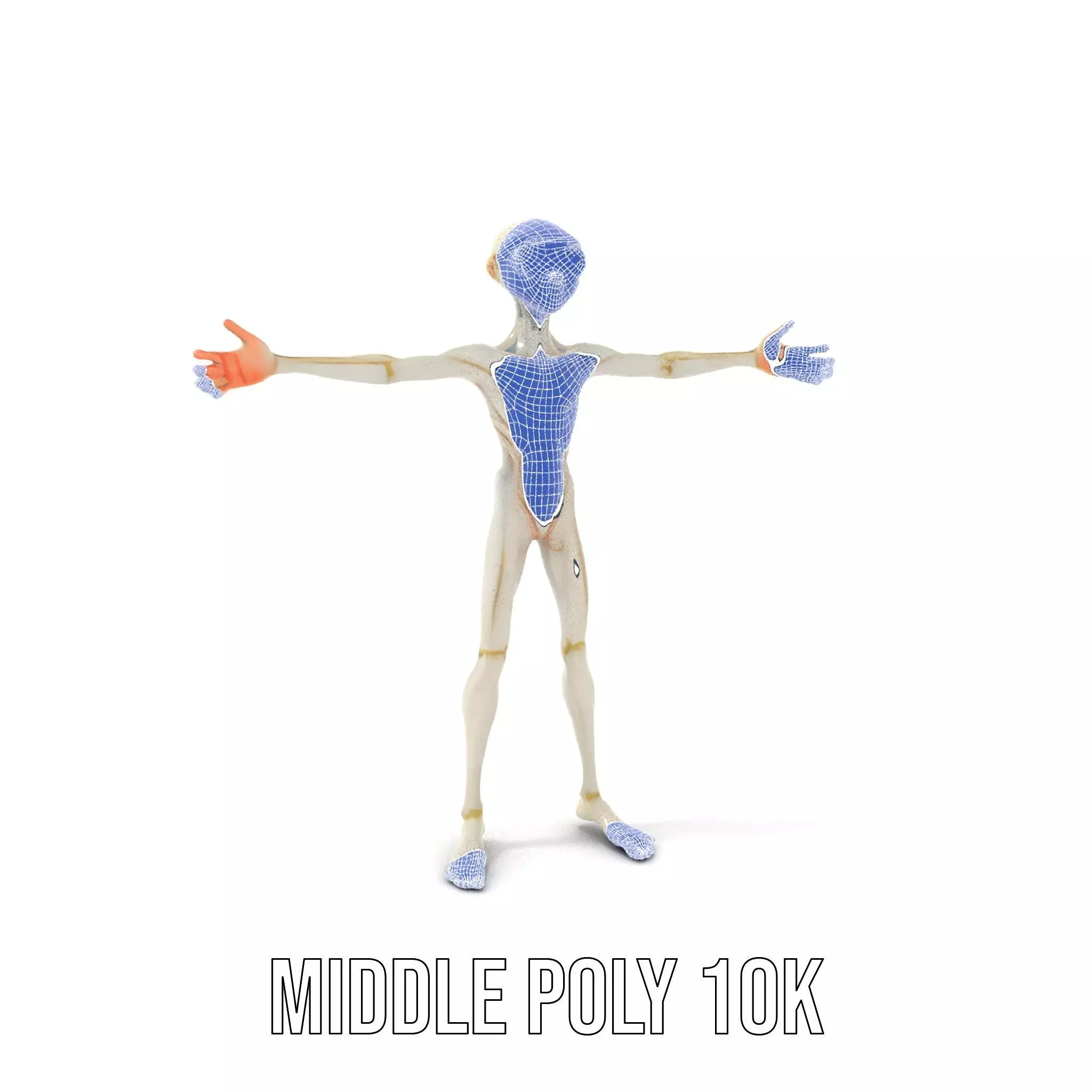 Alien Character model pack Low-poly 3D model_10