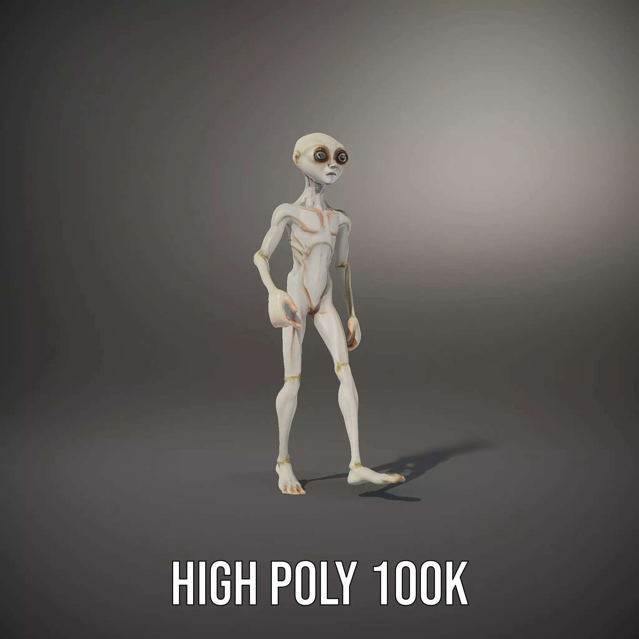 Alien Character model pack Low-poly 3D model_12