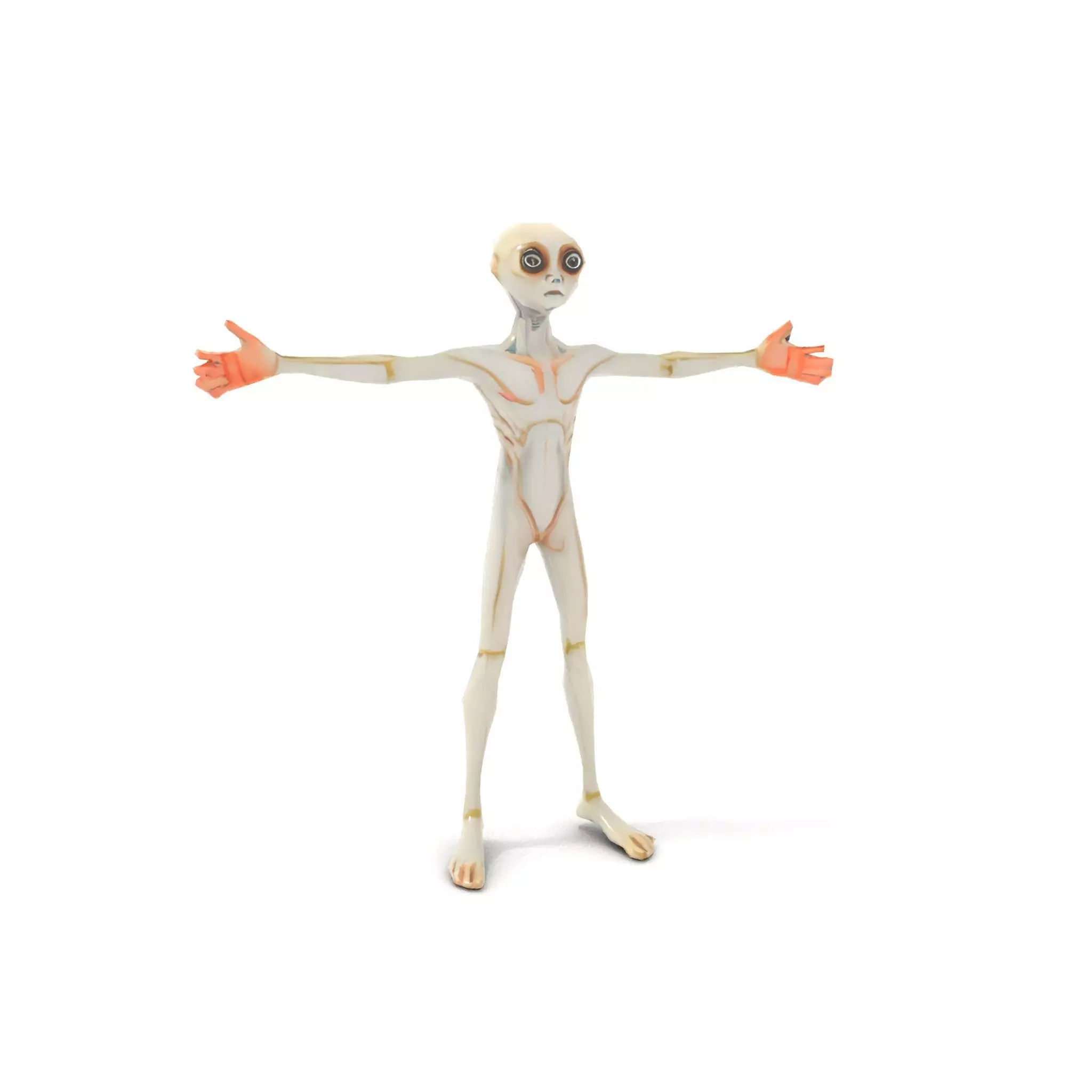 Alien Character model pack Low-poly 3D model_14