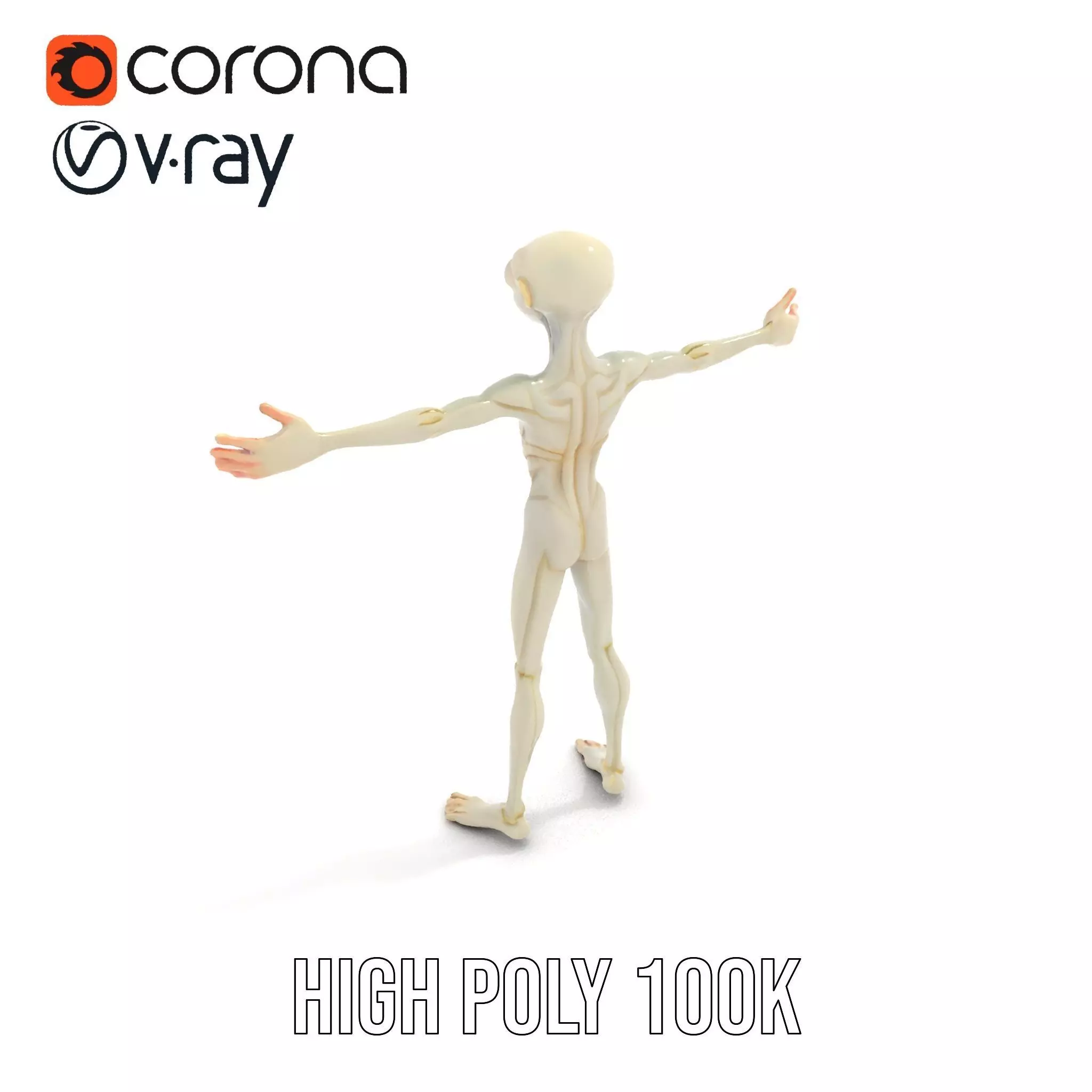 Alien Character model pack Low-poly 3D model_18