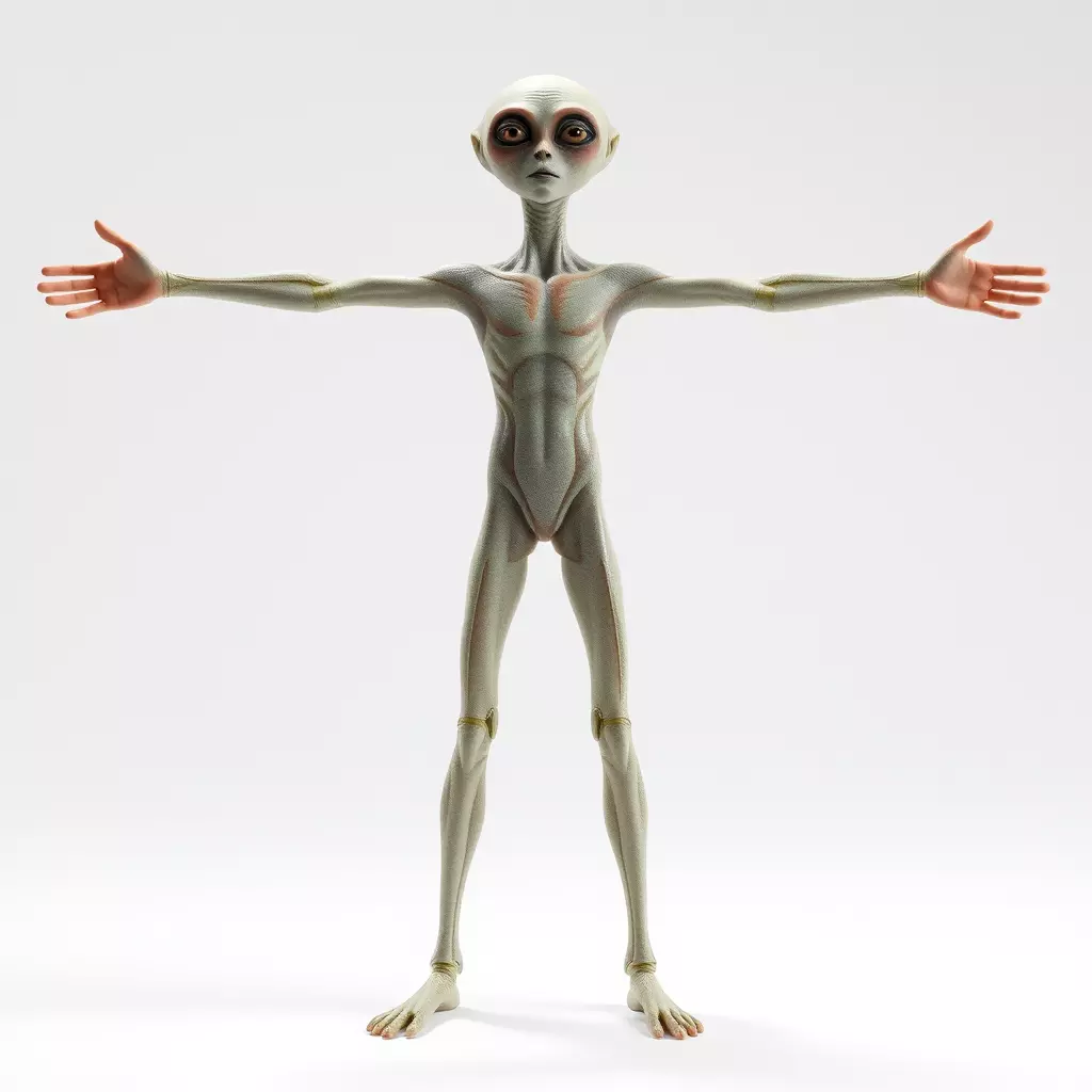 Alien Character model pack Low-poly 3D model_3