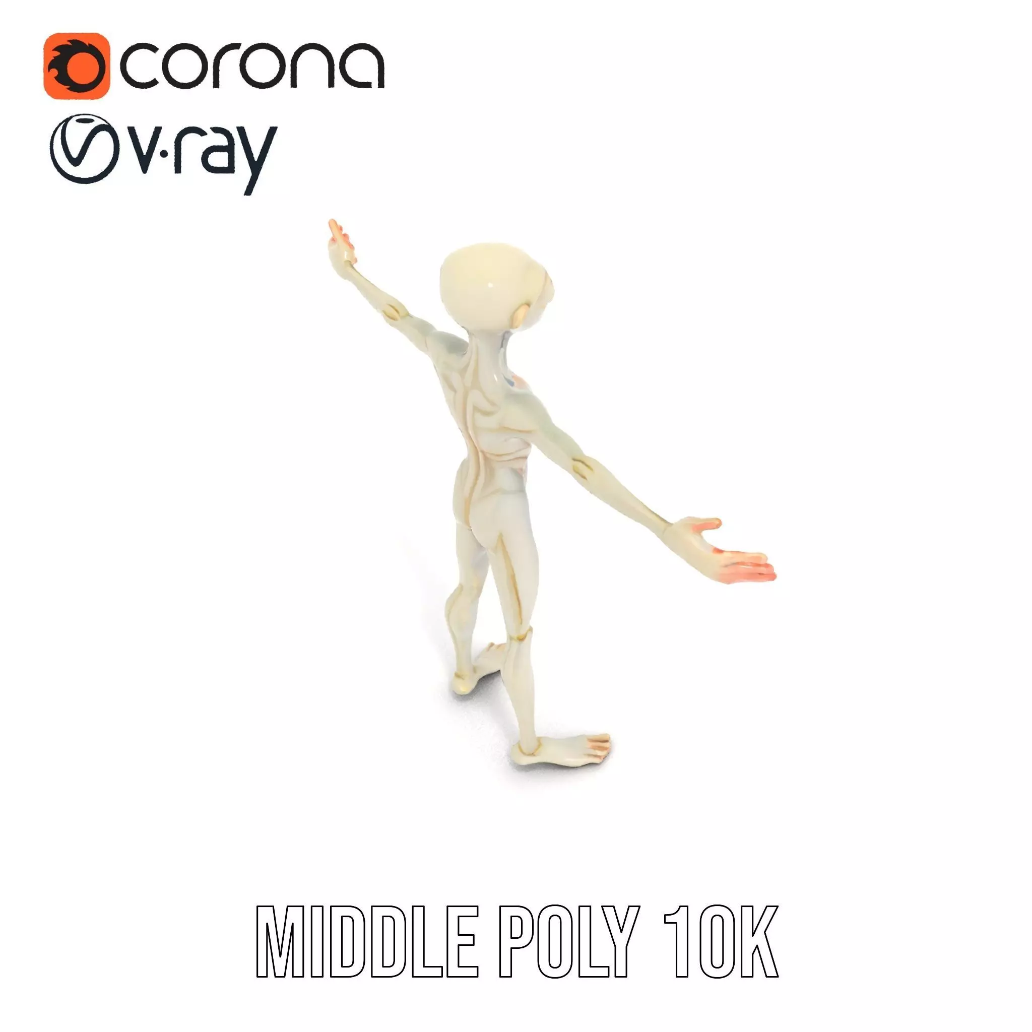 Alien Character model pack Low-poly 3D model_22