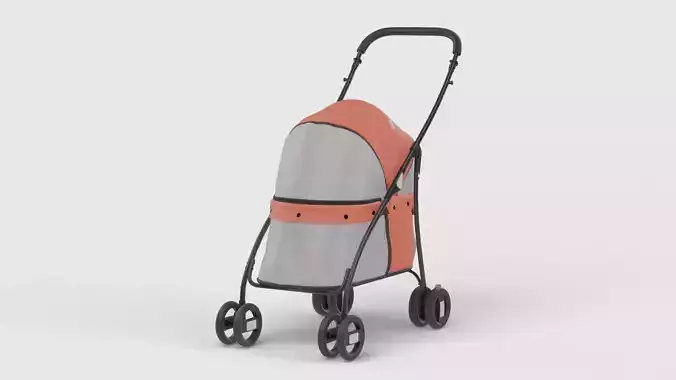 Baby stroller 3D model