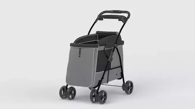 Baby stroller 3D model