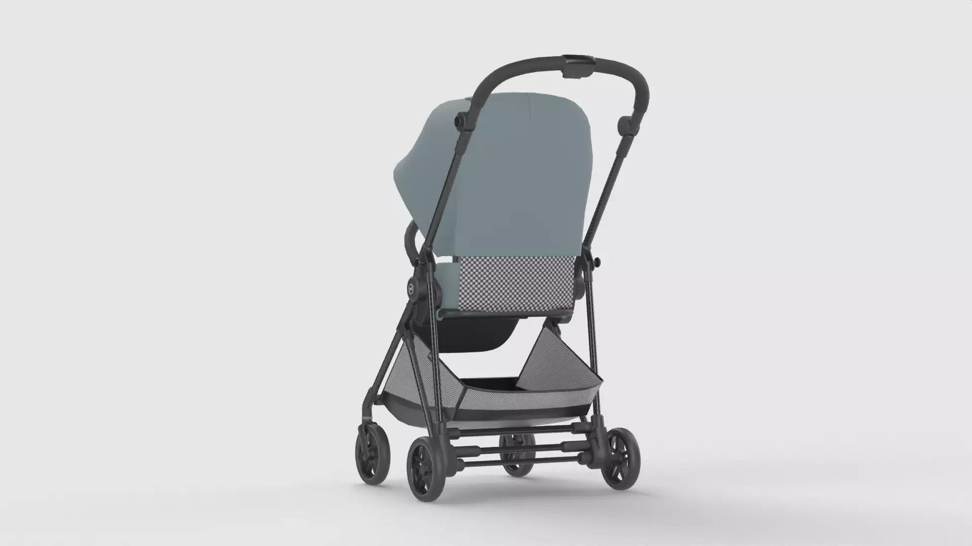 Baby stroller 3D model 3D model_3