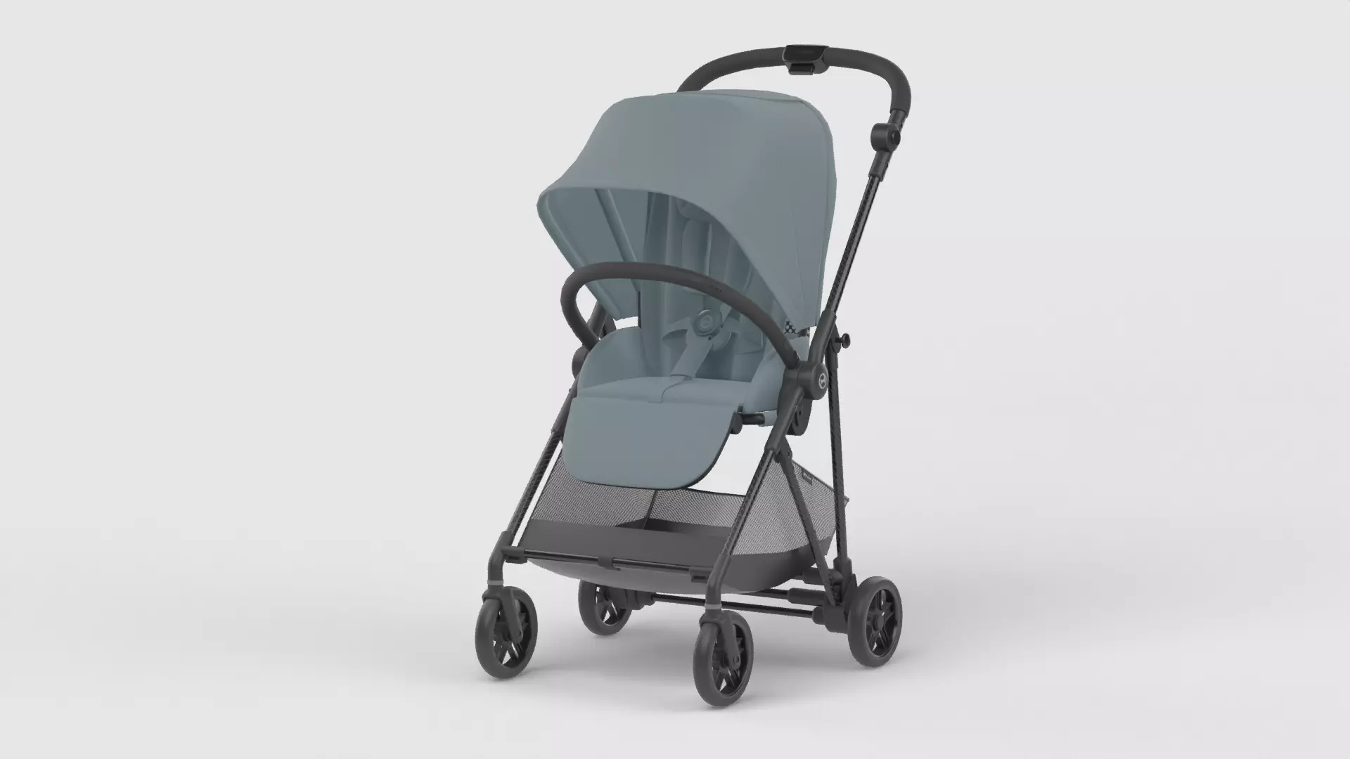 Baby stroller 3D model 3D model_0
