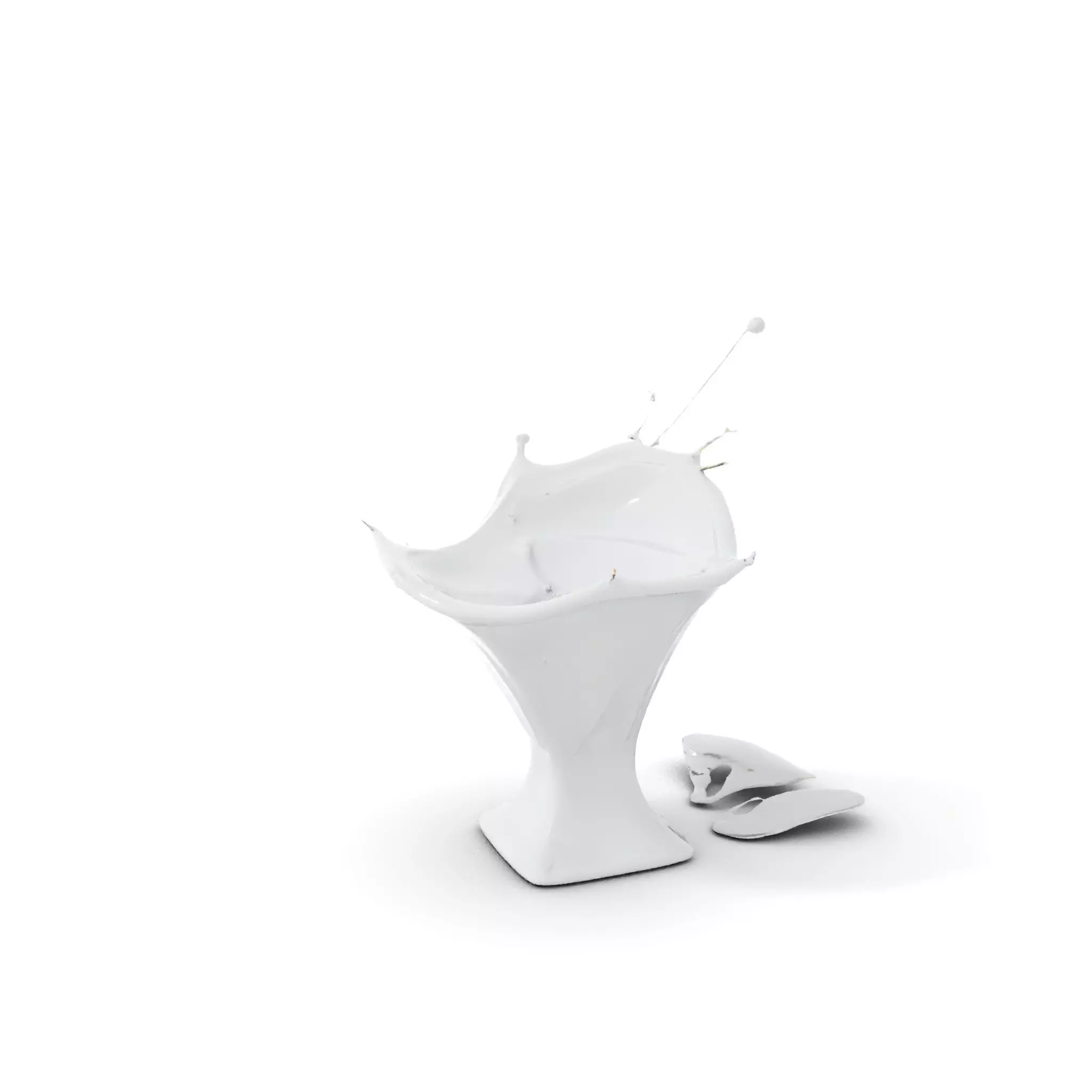 Crystal Splash Glass model pack Low-poly 3D model_0