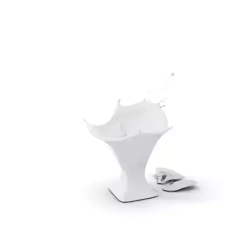 Crystal Splash Glass model pack Low-poly 3D model