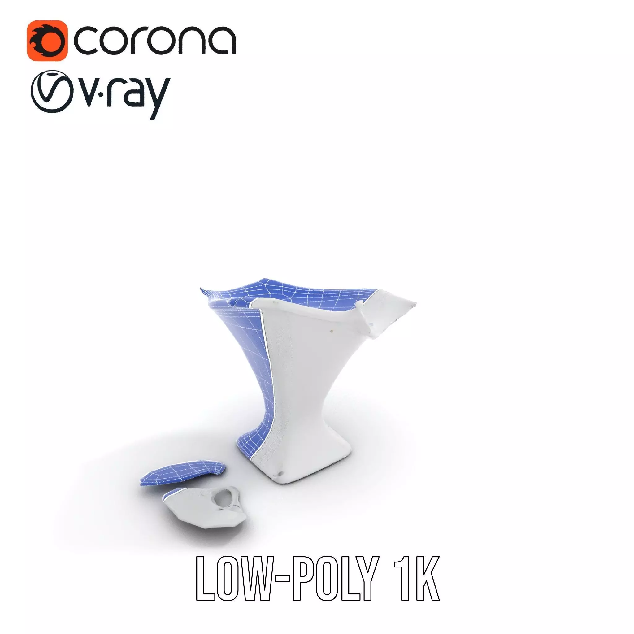 Crystal Splash Glass model pack Low-poly 3D model_22